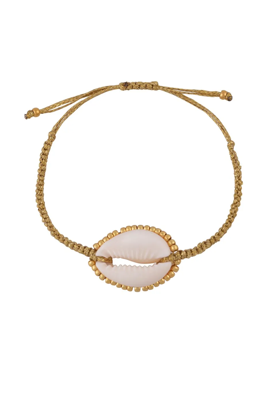 PULSERA CONCHA Y ABALORIOS