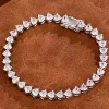 PULSERA CORAZONES SILVER 925