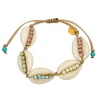 PULSERA COWRIE CON SWAROVSKI CRYSTALS