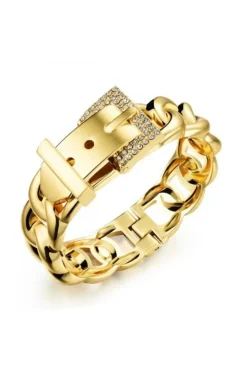 PULSERA HEBILLA JOYA DORADA