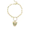 PULSERA LEOPARDO DORADA