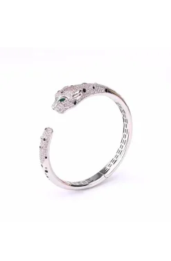 PULSERA LEOPARDO PLATA