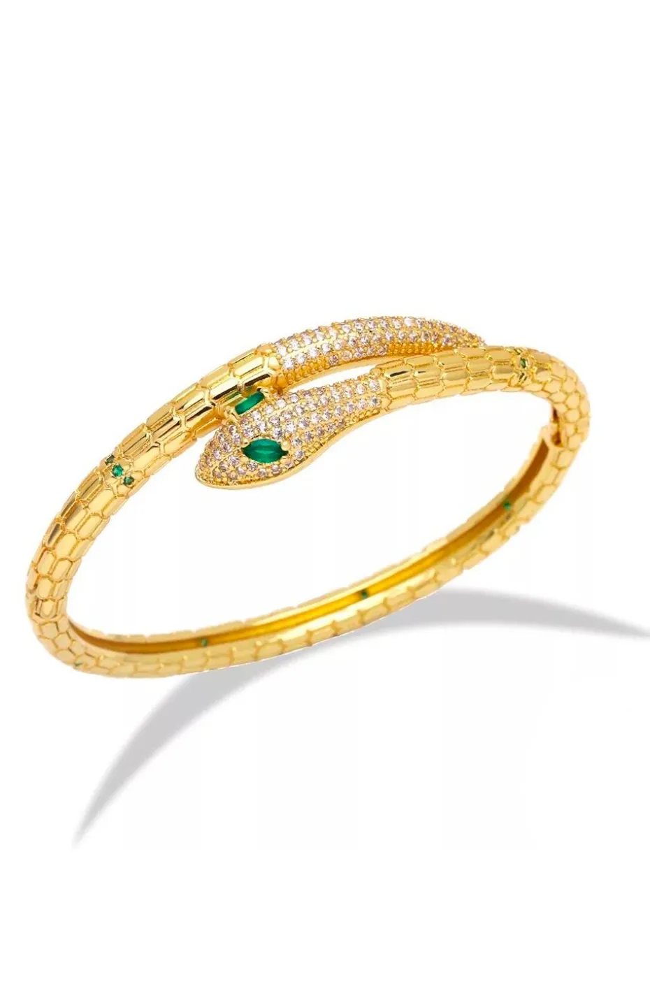 PULSERA SERPIENTE OJO ESMERALDA