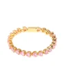 PULSERA TENNIS CORAZONES ROSA