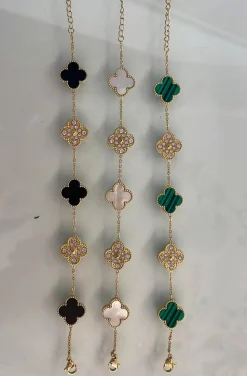 PULSERA TREBOL JADE