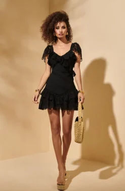 PURE LOVE DRESS IN BLACK COLOR BY FETICHE SUANCES