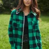 ROWEN CRYSTALS EMBELLISHED PLAID SHIRT IN PINK BY FETICHE SUANCES