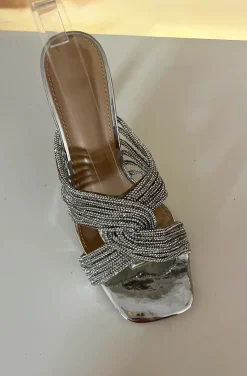 SANDALIAS ENTRELAZADO DIAMANTES