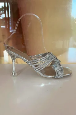 SANDALIAS ENTRELAZADO DIAMANTES