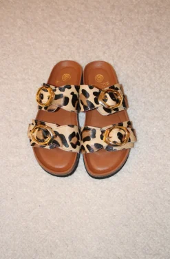 SANDALIAS LEOPARDO HEBILLAS DORADAS