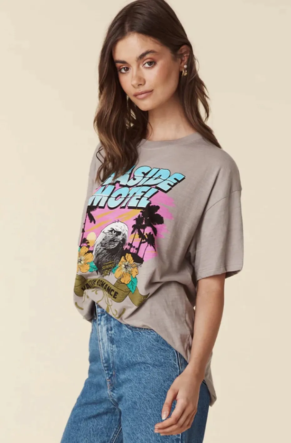 SEASIDE MOTELBIKER TEE-PEBBLE & THE GYPSY SPELL & THE GYPSY