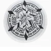 TOALLA REDONDA MANDALA BLACK & WHITE