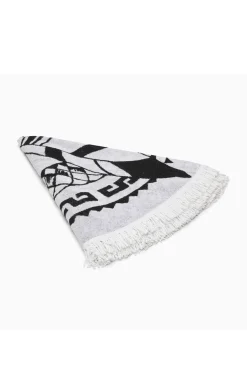 TOALLA REDONDA MANDALA BLACK & WHITE