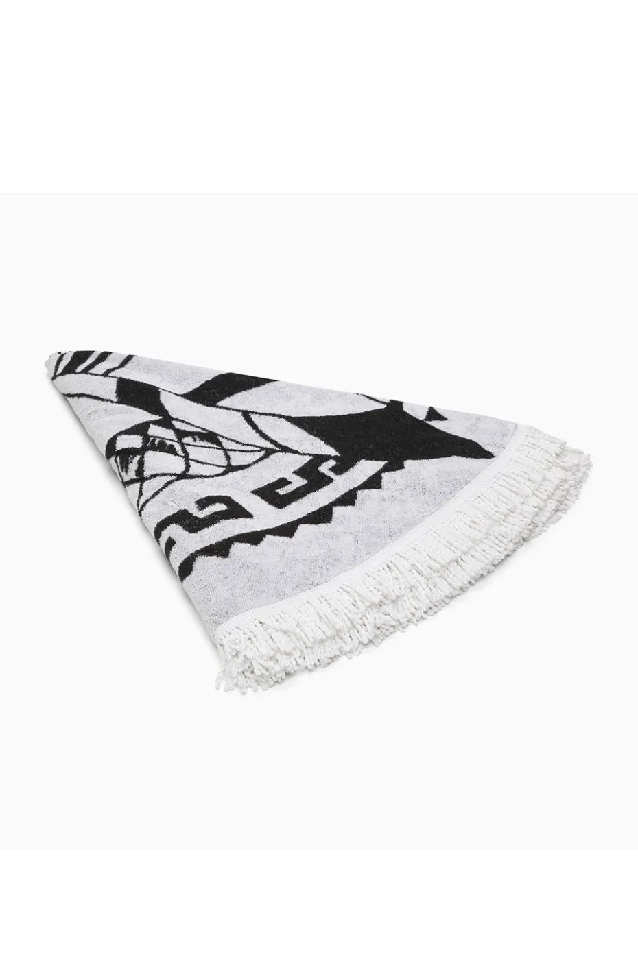 TOALLA REDONDA MANDALA BLACK & WHITE