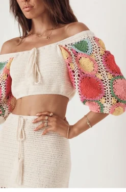 TOP DE CROCHET LET DE SUNSHINE IN CROCHET-RAIMBOW BY SPELL