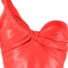 TOP DE CUERO ROJO UN TIRANTE