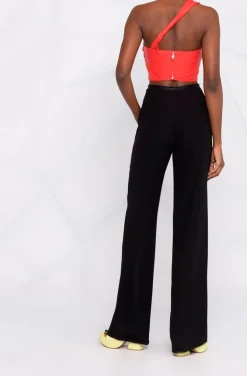 TOP DE CUERO ROJO UN TIRANTE