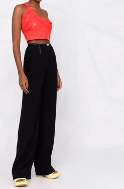 TOP DE CUERO ROJO UN TIRANTE