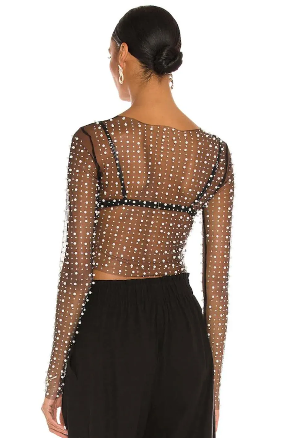 TOP DE PERLAS BLACK