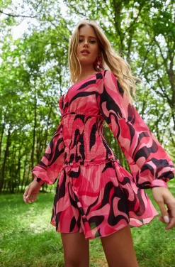 VESTIDO AURORA PSYCHEDELIC PRINT MINI DRESS BY FETICHE SUANCES
