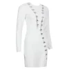 VESTIDO CUT OUT CON DETALLE DE CRISTALES