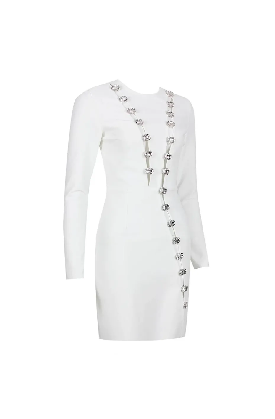VESTIDO CUT OUT CON DETALLE DE CRISTALES