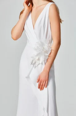 VESTIDO DE NOVIA ASIMETRICO
