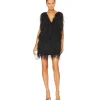VESTIDO DE PLUMAS NEGRO