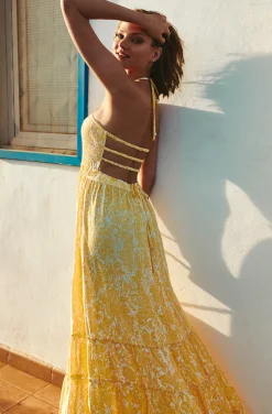 VESTIDO FORMENTERA YELLOW FETICHE SUANCES