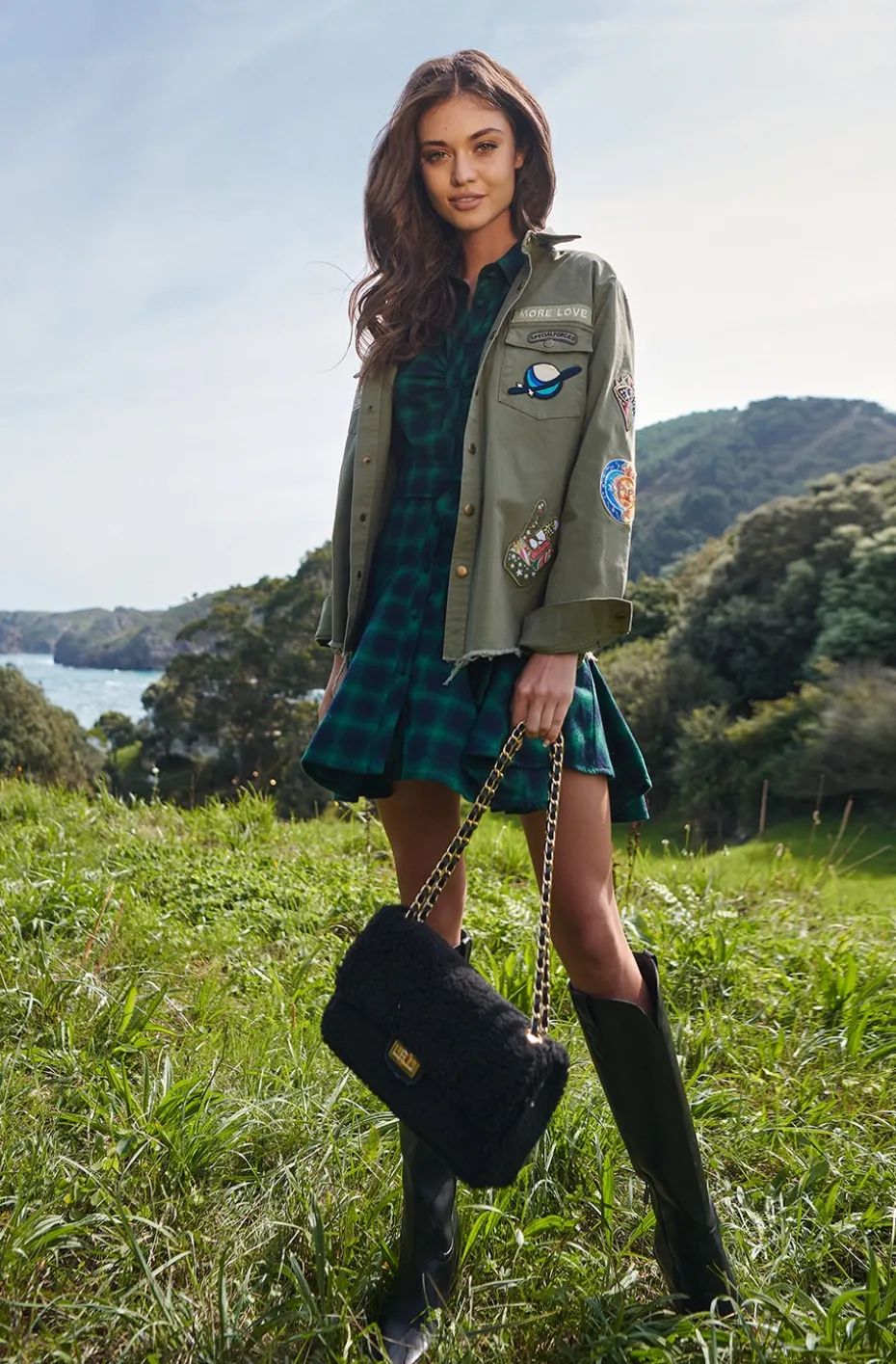 VESTIDO KIENNA GREN PLAID DRESS BY FETICHE SUANCES