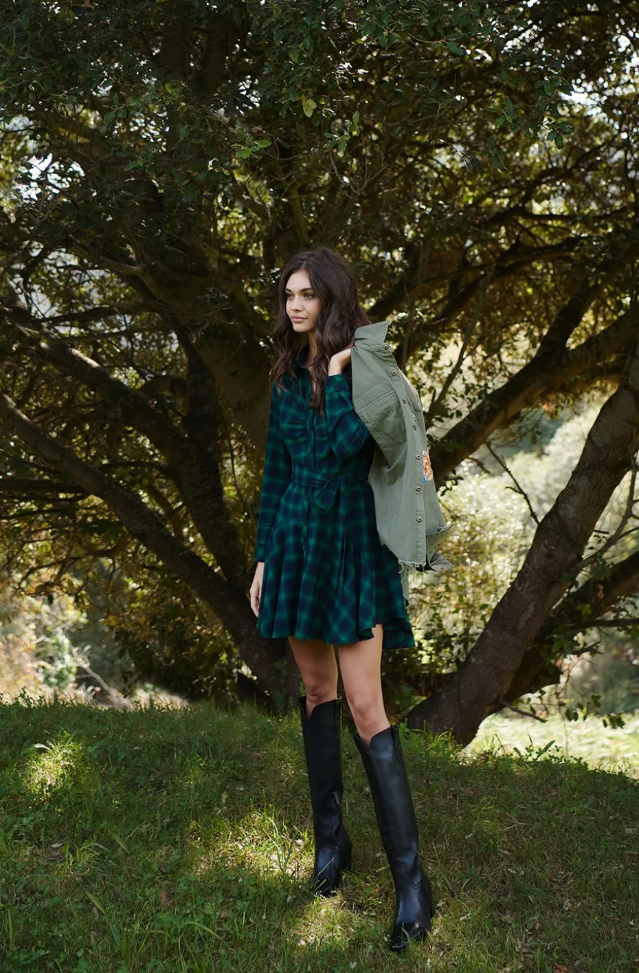 VESTIDO KIENNA GREN PLAID DRESS BY FETICHE SUANCES