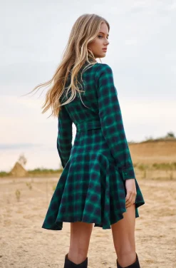 VESTIDO KIENNA GREN PLAID DRESS BY FETICHE SUANCES