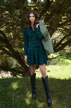 VESTIDO KIENNA GREN PLAID DRESS BY FETICHE SUANCES