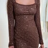VESTIDO MOKA CRISTALES