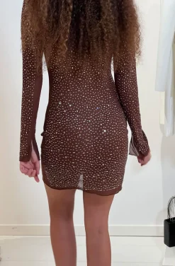 VESTIDO MOKA CRISTALES
