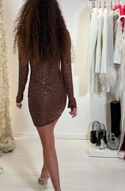 VESTIDO MOKA CRISTALES