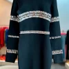 VESTIDO NEGRO DE FIESTA CON CRISTALES