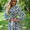VESTIDO OCEAN FLORAL PRINT DRESS BY FETICHE SUANCES
