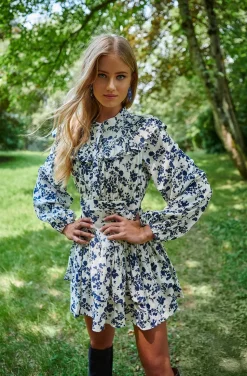 VESTIDO OCEAN FLORAL PRINT DRESS BY FETICHE SUANCES