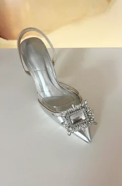 ZAPATOS JOYA PLATA METALIZADA